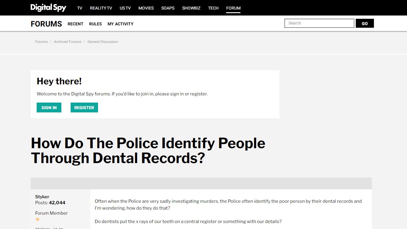 How Do The Police Identify People Through Dental Records?